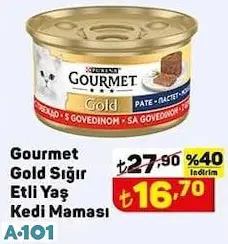 GOURMET GOLD SIĞIR ETLİ KONSERVE KEDİ MAMASI